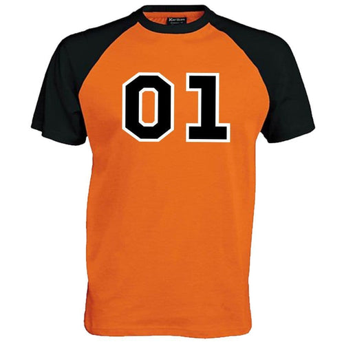 01 General 2 tone Baseball T-Shirt - Dukes Lee  Fan Film Unisex Mens Top