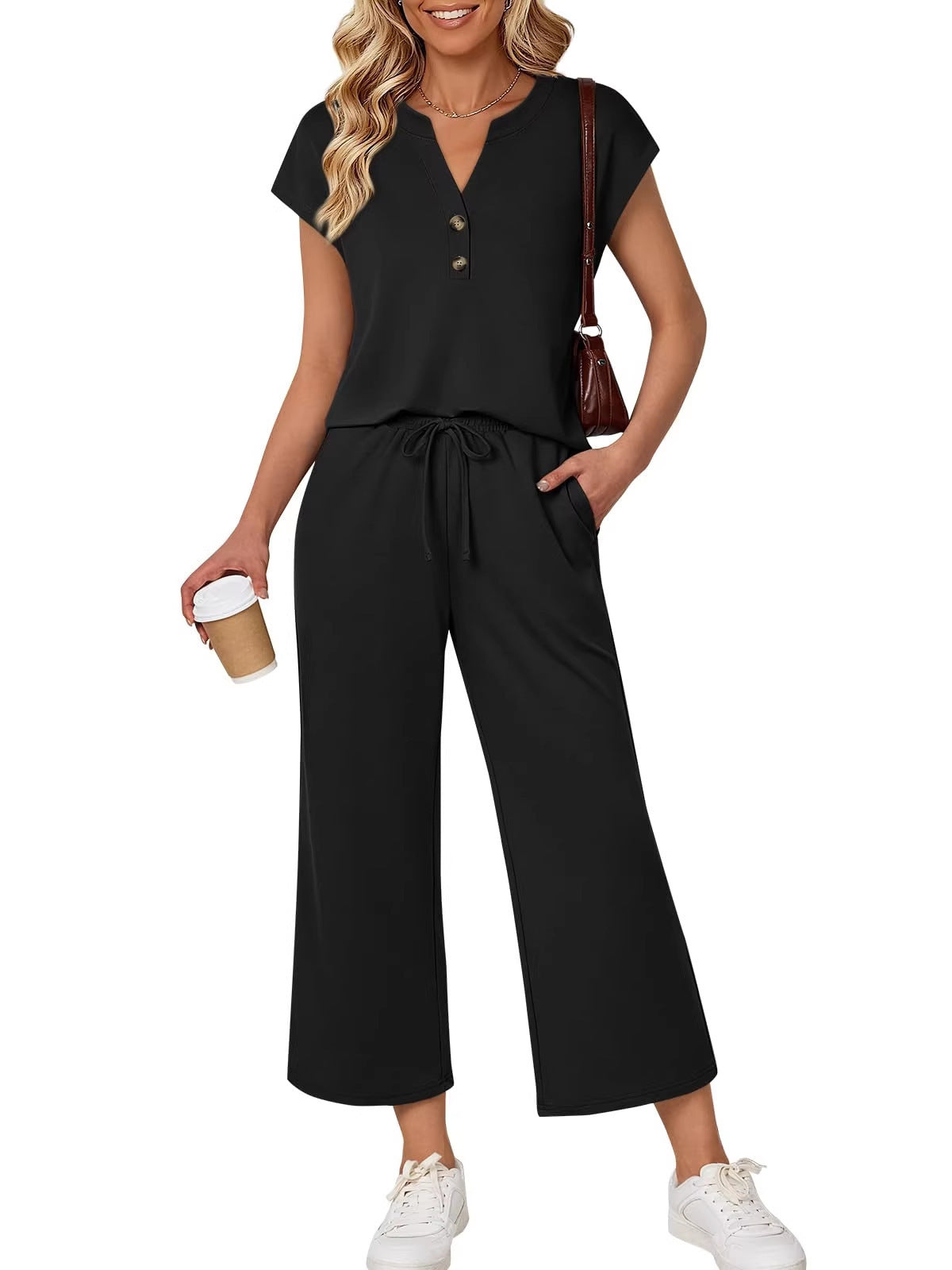 Casual Womens Two-piece Outfit Set