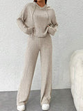 Women's Stripes Long Hoodie Loose Outfit