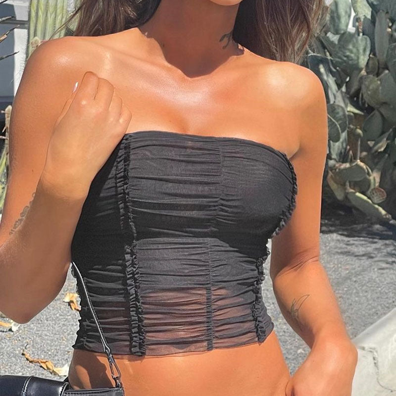 Women's Fashion Personality Mesh Skirt Outfit