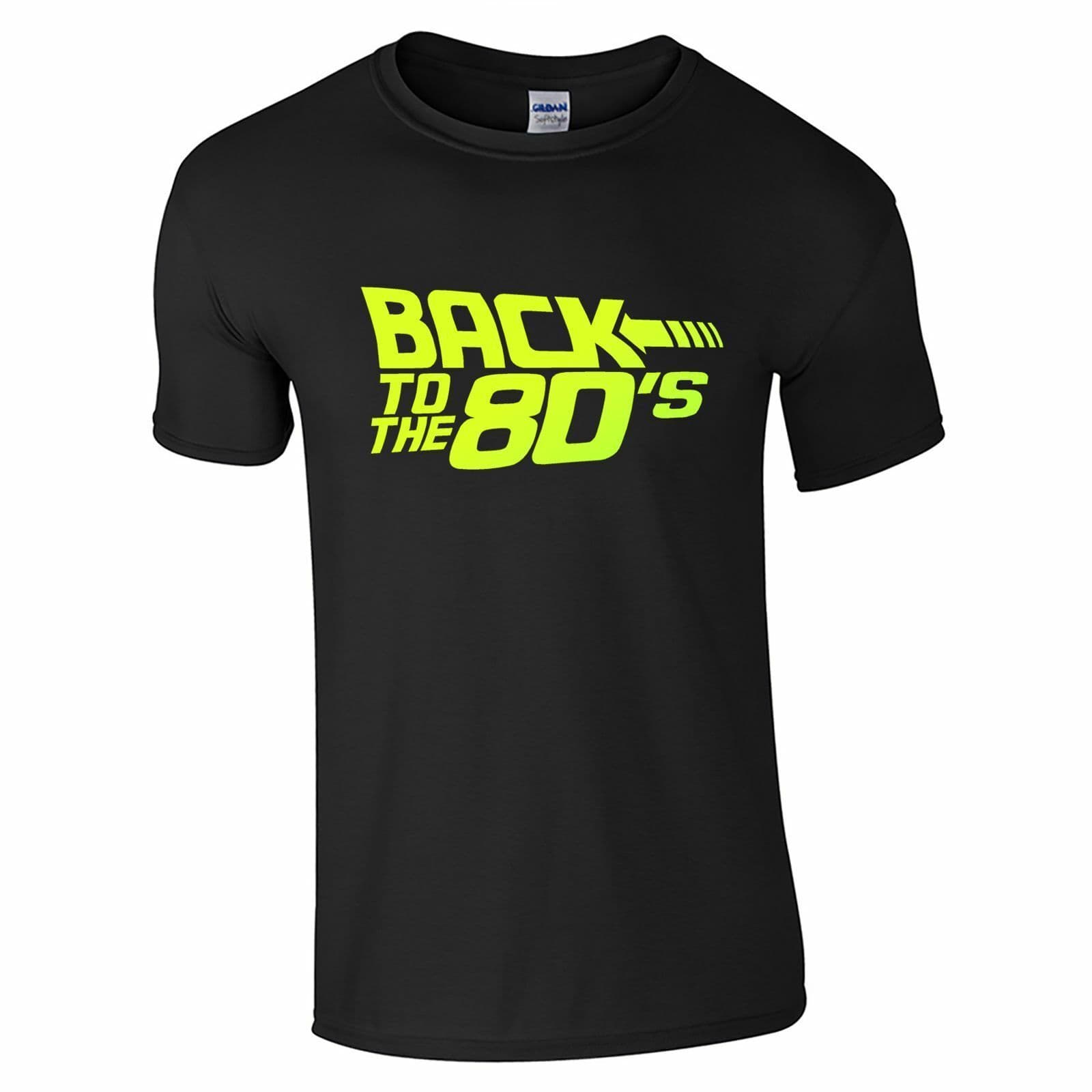 Back To The 80's T-Shirt - Fancy Dress Neon Print Love 80s Party Dance Club Top
