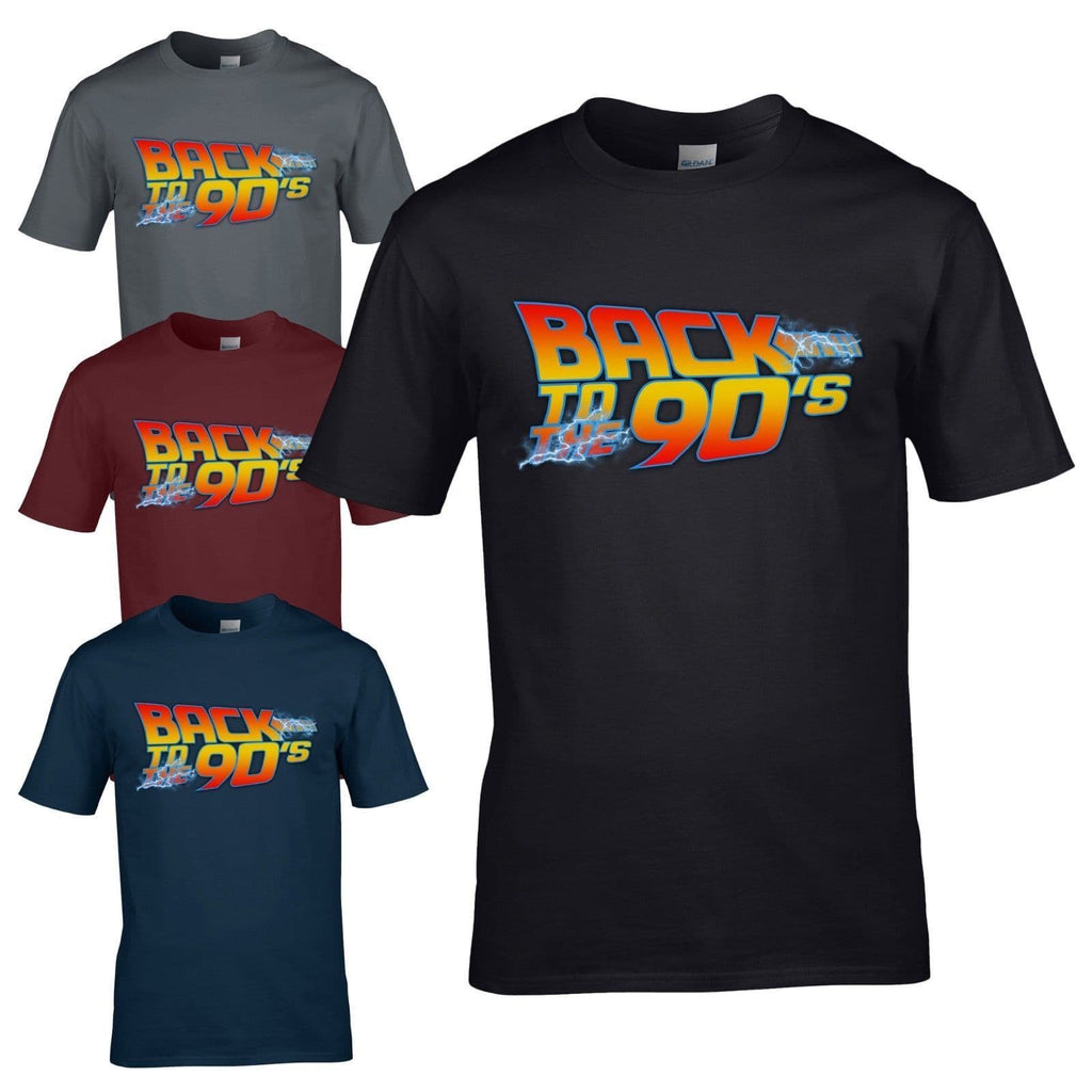 Back To The 90's Lightning T-Shirt - Fancy Dress Love 90s Party Dance Club Top