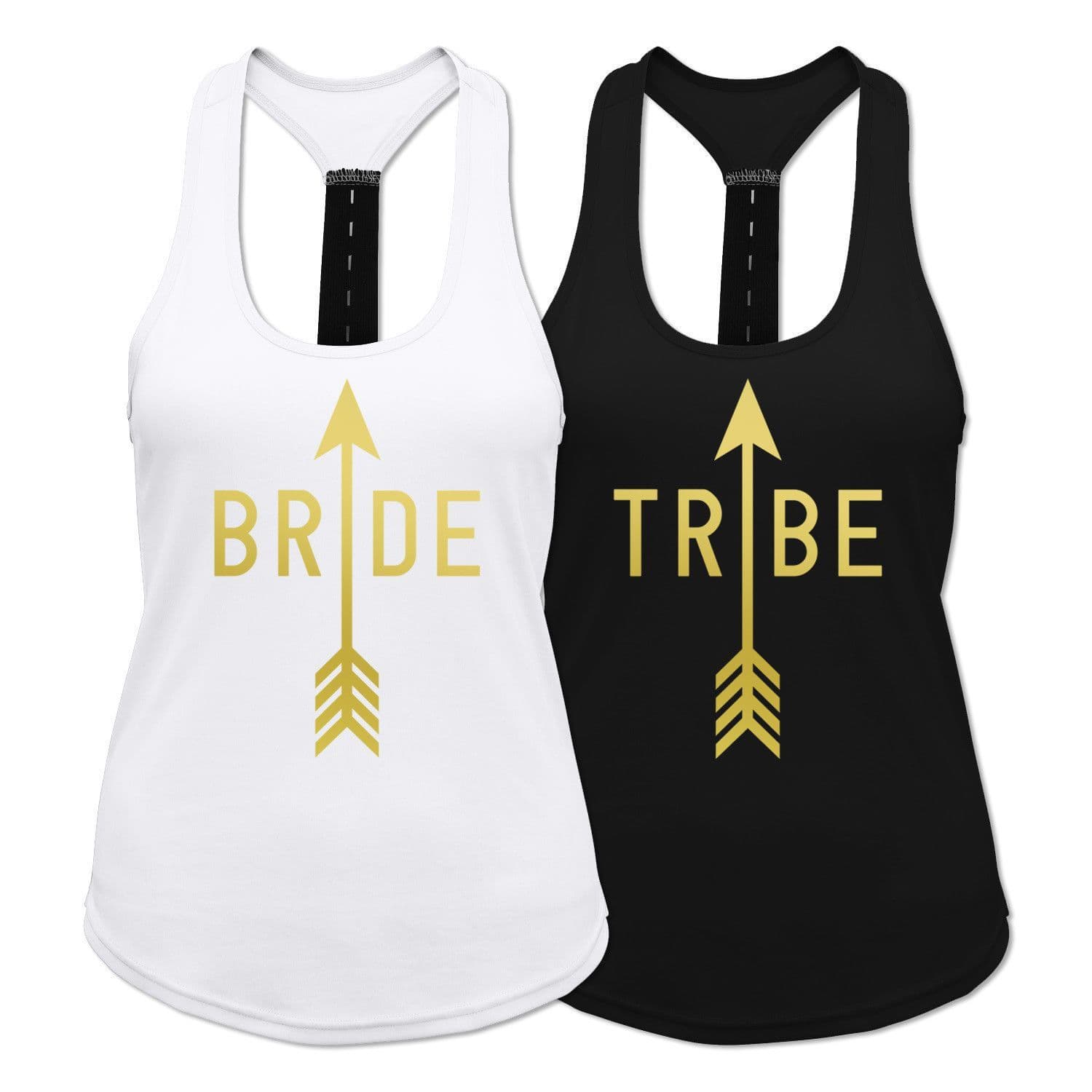 Bride Tribe Ladies Strap Back Vest - Wedding Bridesmaid Workout Exercise Top