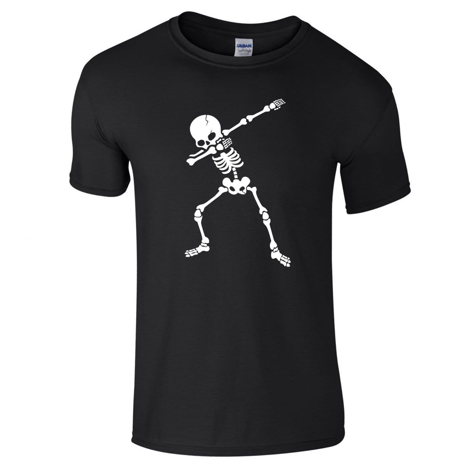 Dabbing Skeleton Kids T-shirt - Halloween  Scary Kids Costume Fancy Dress Top