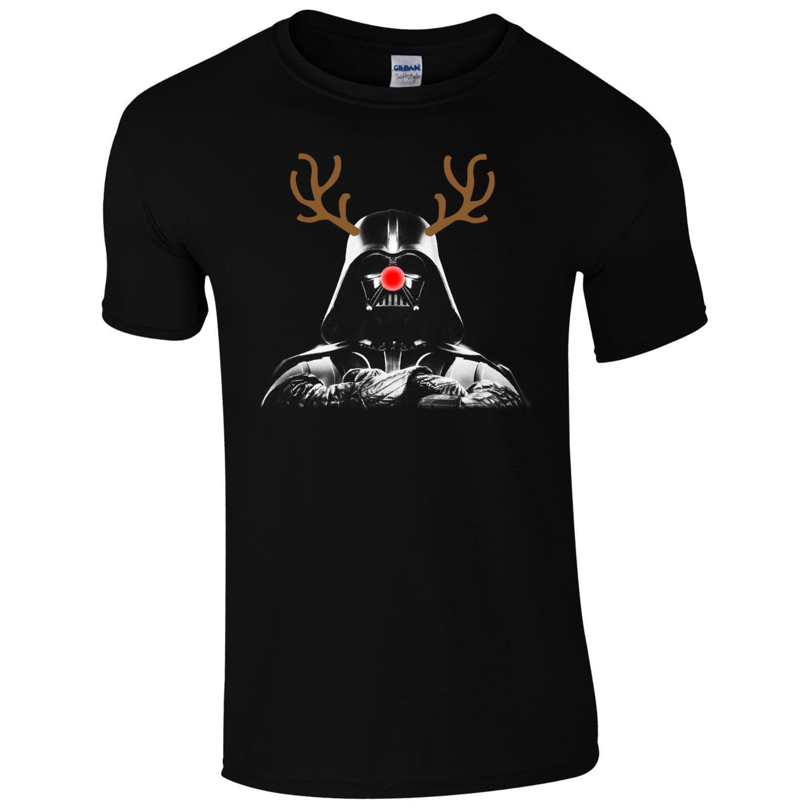 Darth Vader Rudolph Reindeer T-Shirt Funny Star Wars Christmas Kids Men Gift Top