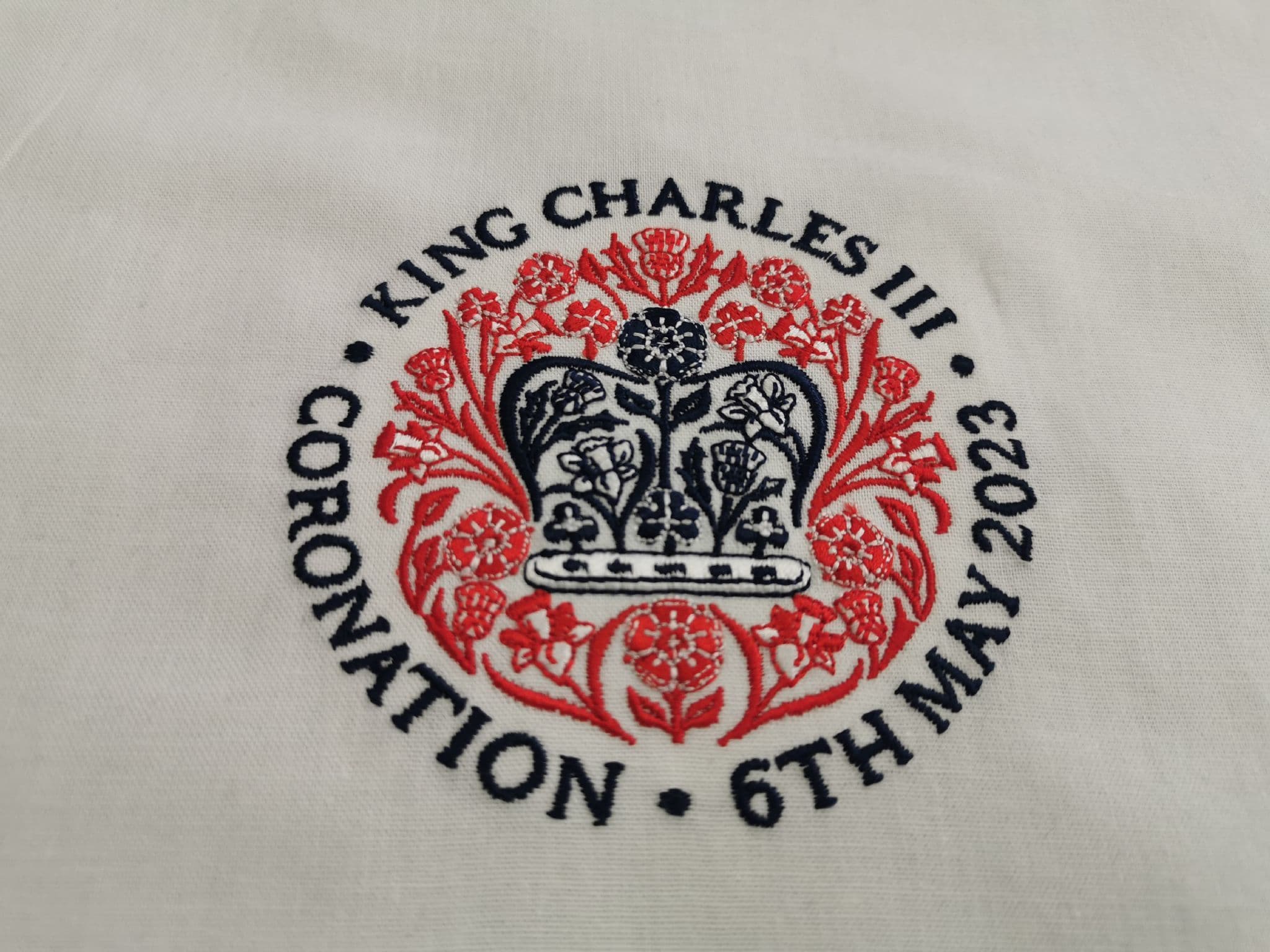 Embroidered Coronation Tote Bag