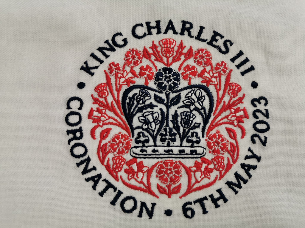 Embroidered Coronation Tote Bag