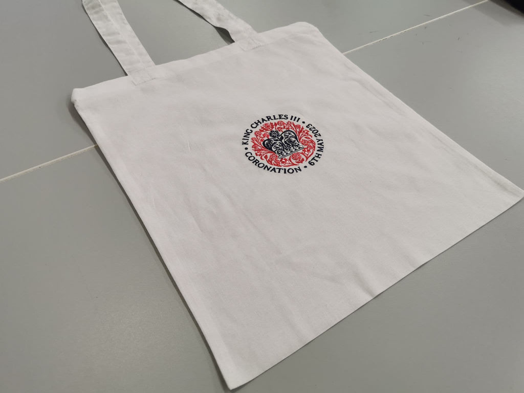 Embroidered Coronation Tote Bag