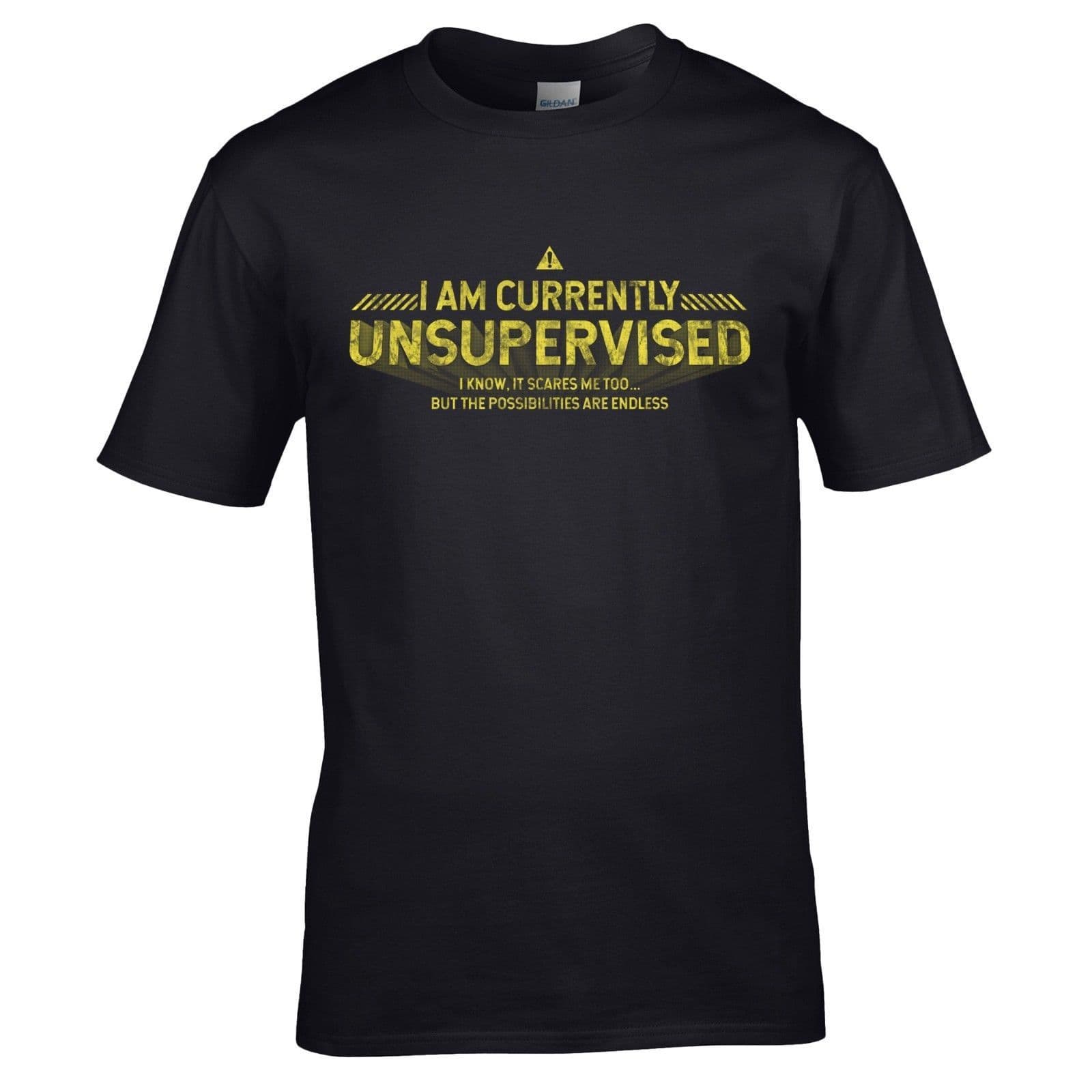 I Am Currently Unsupervised T-Shirt - Possibilities Are Endless Mens Gift Top