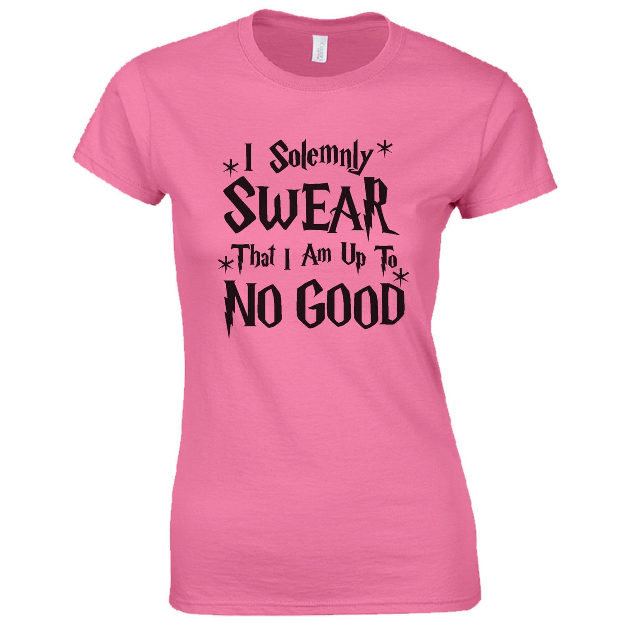 I Solemnly Swear That I Am Up To No Good Ladies Fitted T-Shirt