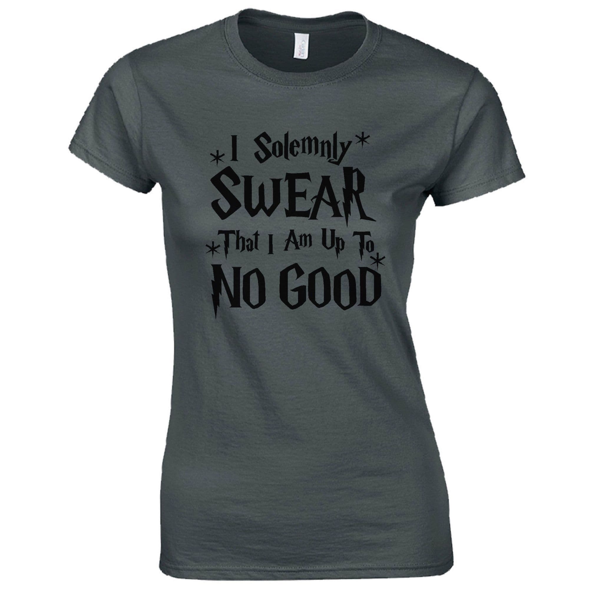 I Solemnly Swear That I Am Up To No Good Ladies Fitted T-Shirt