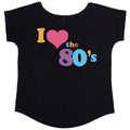 Loose Fit I Love The 80s Pop Star Ladies T-Shirt - Retro Fancy Dress Party Top