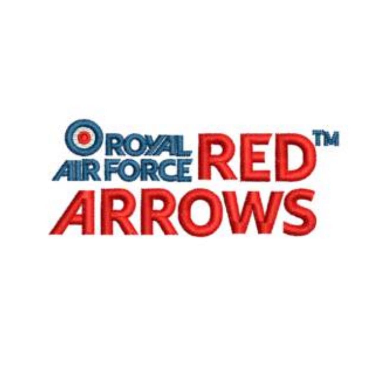 Red Arrows RAF Logo Display Team  Licenced Embroidered Polo T-shirt