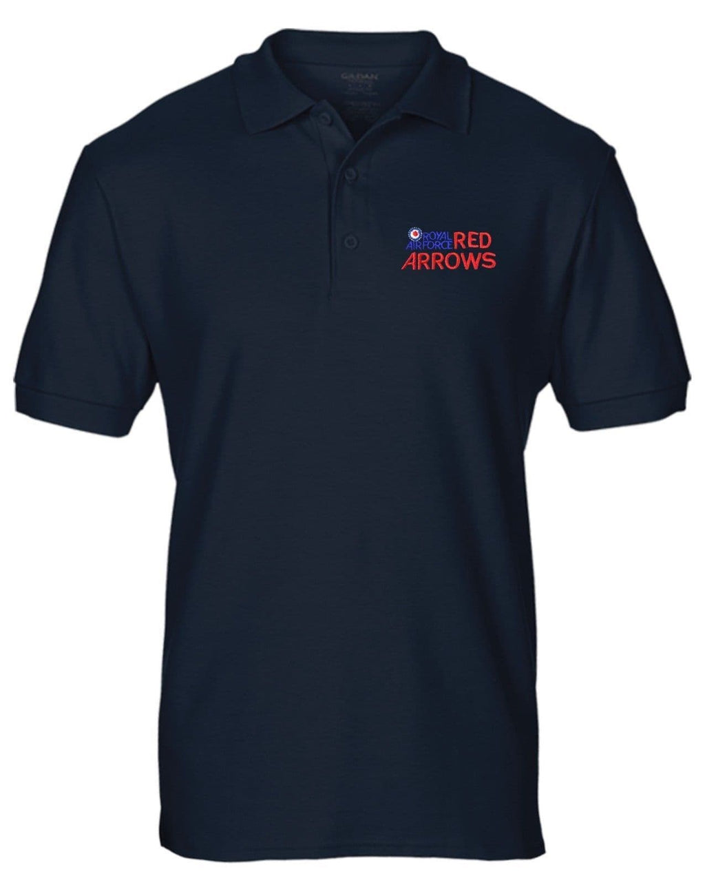 Red Arrows RAF Logo Display Team  Licenced Embroidered Polo T-shirt