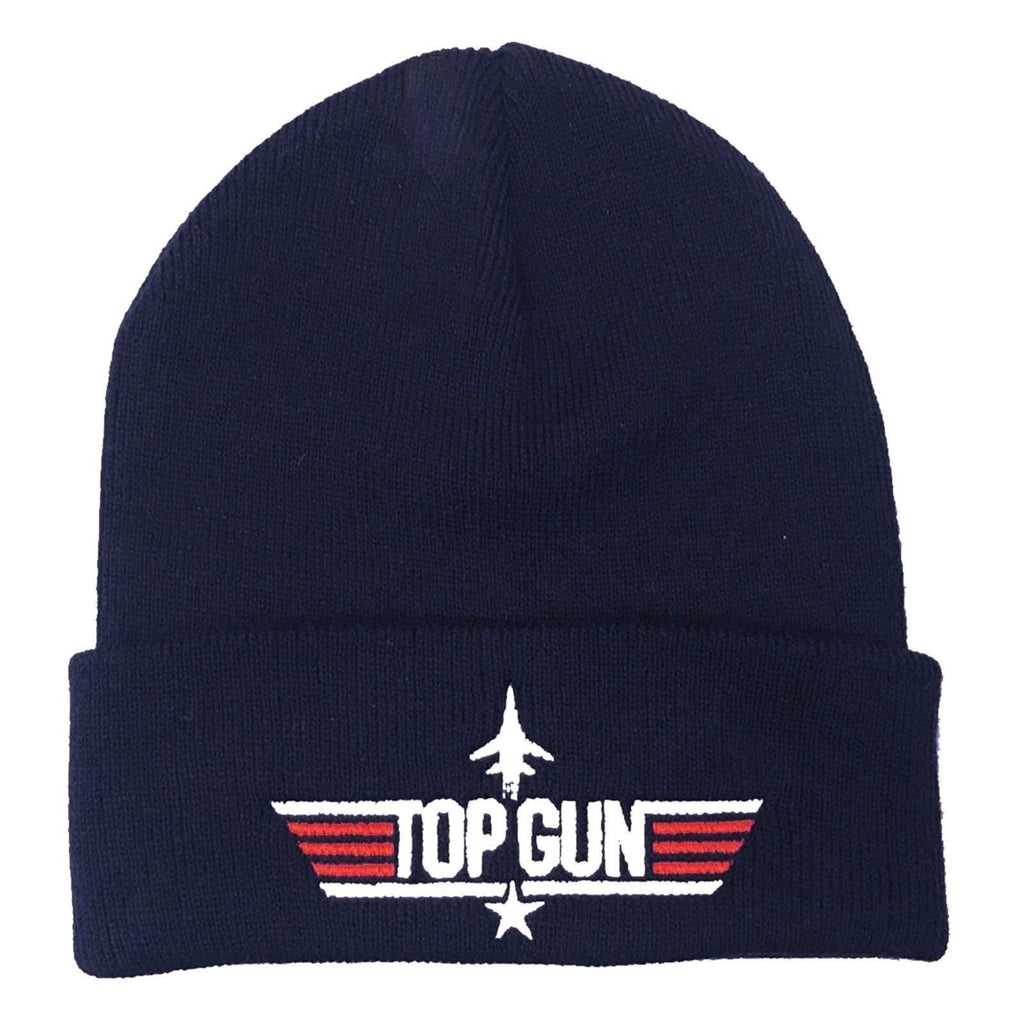 Top Gun Logo Embroidered Beanie Hat