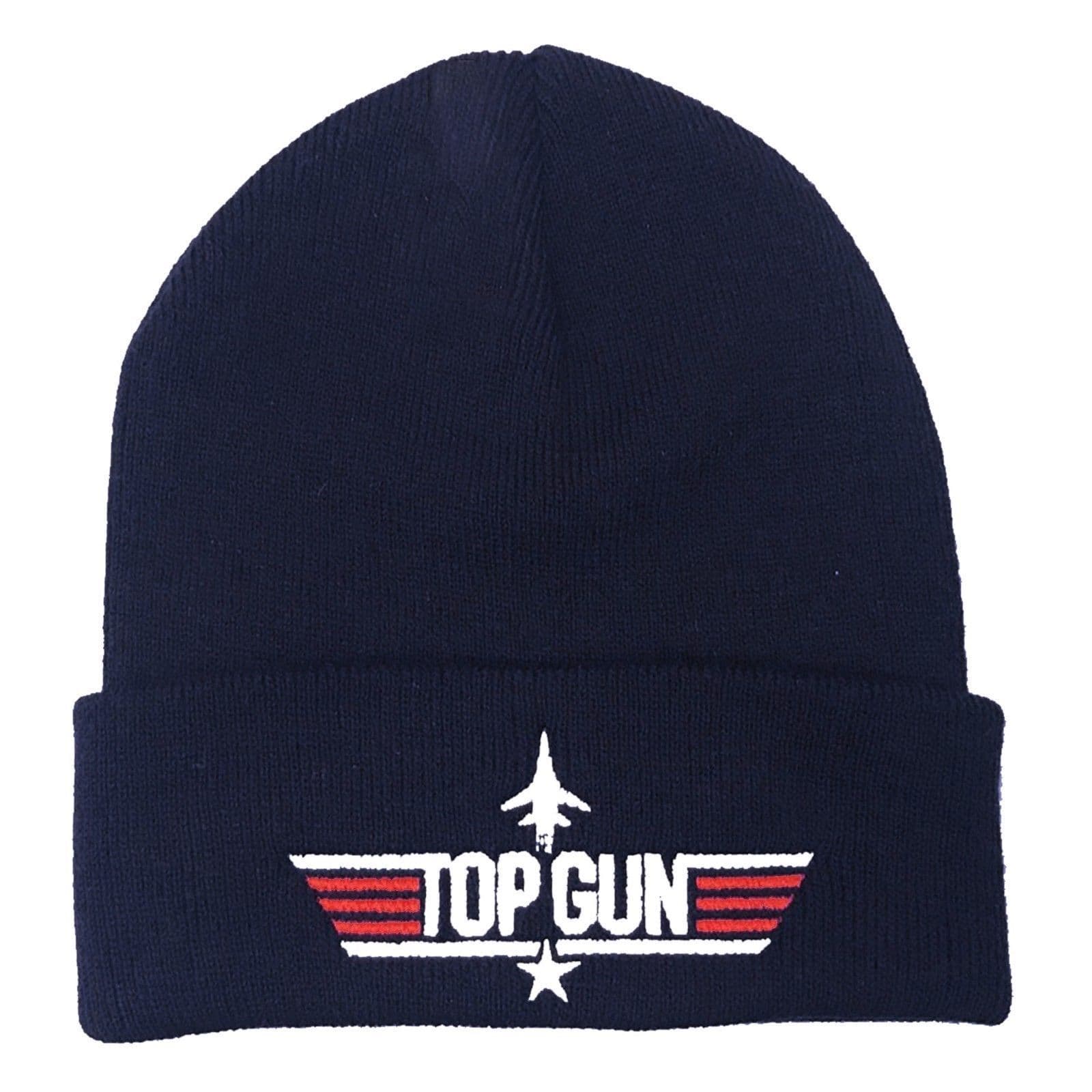 Top Gun Logo Embroidered Beanie Hat
